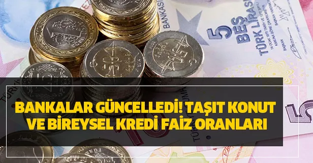 17 Ocak taşıt, konut ve bireysel Şekerbank, ICBC Bank, Finansbank, Denizbank, Yap kredi ING kredi faiz oranı...