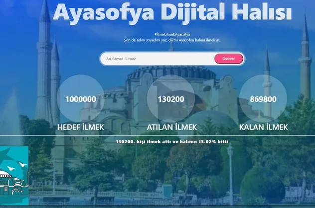 Ayasofya Camii'nin yeniden ibadete açılması için kampanya başladı: Hedef 1 milyon imza