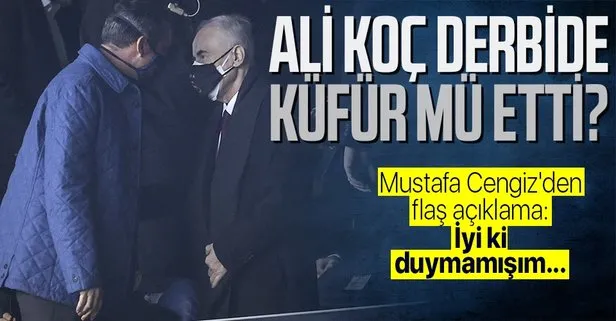SON DAKİKA: Mustafa Cengiz’den imza töreninde flaş açıklama! Fenerbahçe Başkanı Ali Koç küfür mü etti?