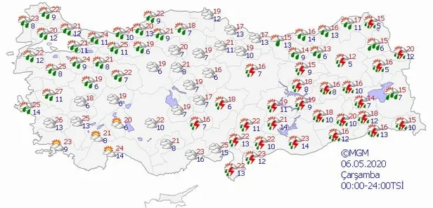 Meteoroloji'den son dakika sağanak yağış uyarısı | 5 Mayıs hava durumu (Yarın hava nasıl olacak)-4