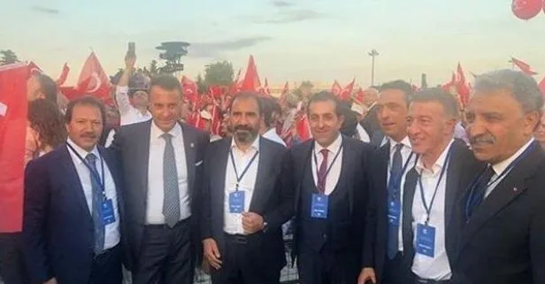 Süper Lig kulüp başkanları Atatürk Havalimanı’nda 15 Temmuz anma programına katıldı