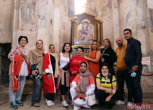 24 Mart 2020'dan sonra tekrar açıldı! Kapıköy Gümrük Kapısı'ndan giren İranlı turistler Akdamar Adası'nı gezdi - 5