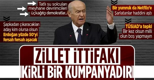 Son dakika: MHP Genel Başkanı Devlet Bahçeli’den TÜSİAD’a tepki: Bir kez olsun milli olun! Boş yapmayın...