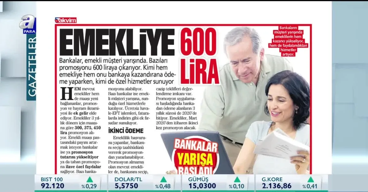 Emekliye 600 lira