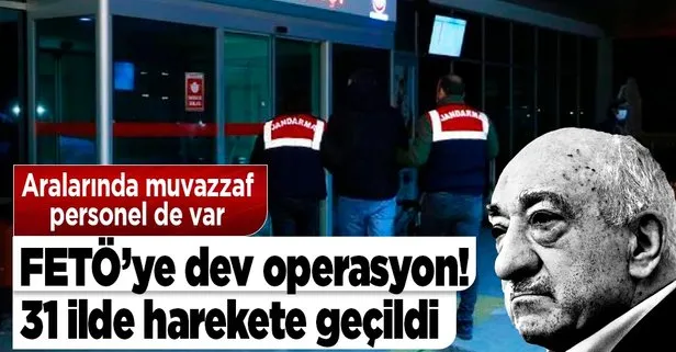İzmir merkezli 31 ilde FETÖ operasyonu: Çok sayıda şüpheli hakkında gözaltı kararı verildi