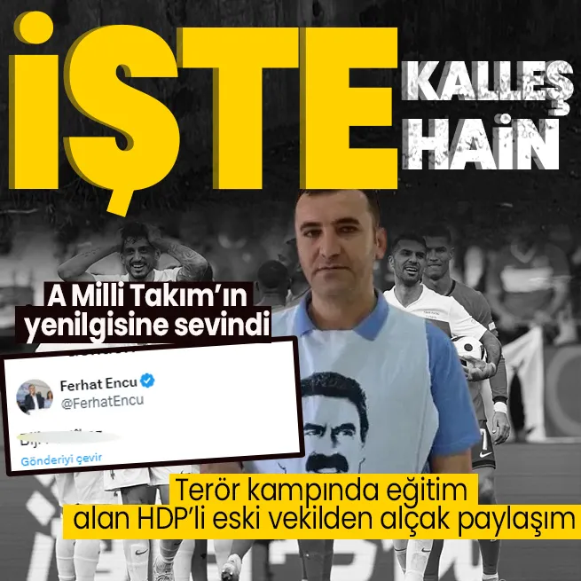 HDPKKlı eski vekilden alçak paylaşım! Hainliğini afişe etti: Türkiyenin mağlubiyetine sevindi, Portekize destek verdi