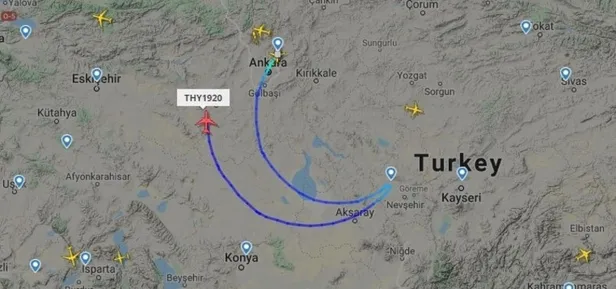 THY 23 Nisan özel uçuşu! Flightradar TK 1920 özel uçuşu canlı takip!-1