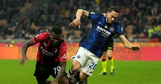 Milano derbisinde Milan ile Inter berabere kaldı! Hakan Çalhanoğlu’nun golü galibiyete yetmedi