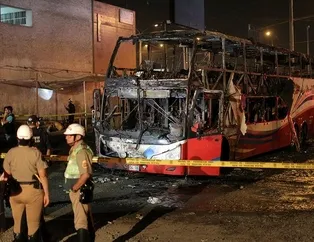 Peru’da facia! Bir anda alev aldı