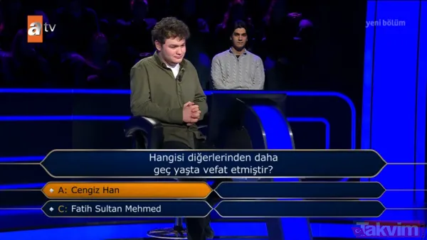 YKS 650'ncisi Efekan Değerli Kim Milyoner Olmak İster'de 500 Bin TL'lik soruyu açtı - 4