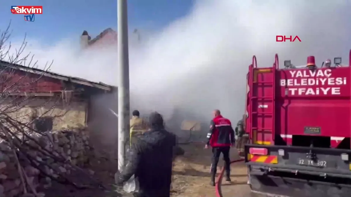 Isparta Yalvaç’ta korkutan yangın!