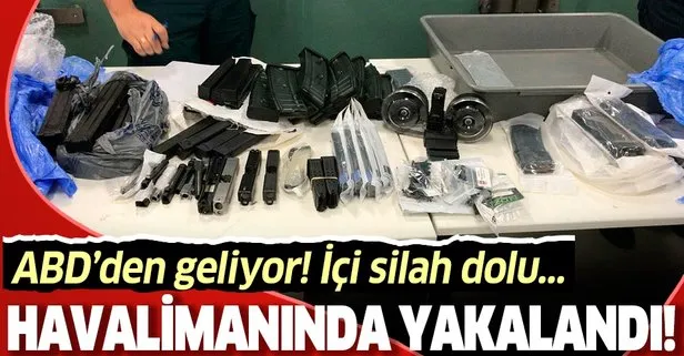 Son dakika: İstanbul Havalimanı’nda çok sayıda silah parçası ele geçirildi