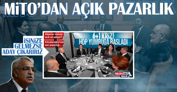HDP açık pazarlığa başladı! Mithat Sancar'dan 6'lıya mesaj: Yapmazsanız kendi adayımızla çıkarız