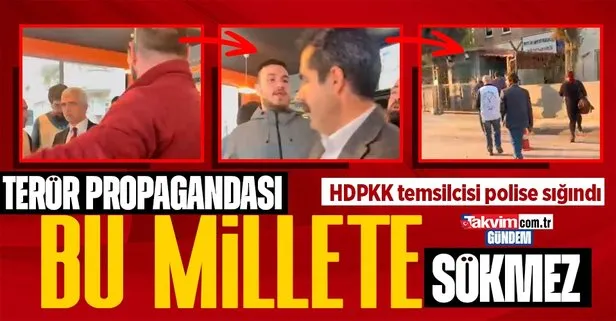 HDP’li Ömer Faruk Gergerlioğlu’na mahalleliden sert tepki: Polis karakoluna sığındılar