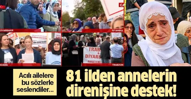 Son dakika: 81 ilden Diyarbakır annelerinin direnişine destek