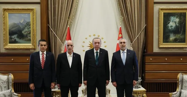 Başkan Erdoğan asgari ücret heyetini kabul etti