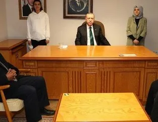 Erdoğan, Gara şehidinin ailesiyle bir araya geldi