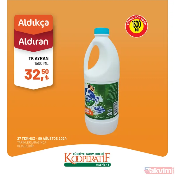 Tarım Kredi Market'te 60 üründe dev indirim! Katalogda yok yok! Taze Kaşar 249 TL, Siyah Zeytin 115 TL, Tuvalet Kağıdı 40'lı 209 TL... - 22