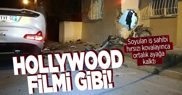 İzmir'de Hollywood filmi gibi kovalamaca! 1 kişi öldü 2 kişi yaralandı bir evin de duvarı yıkıldı