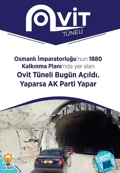 Cumhurbaşkanı Erdoğan Ovit Tüneli'ni açtı-12