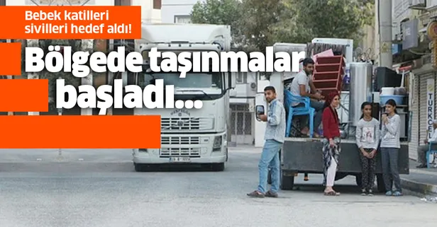 Bebek katili YPG sivilleri hedef aldı! Bölgede taşınmalar başladı!