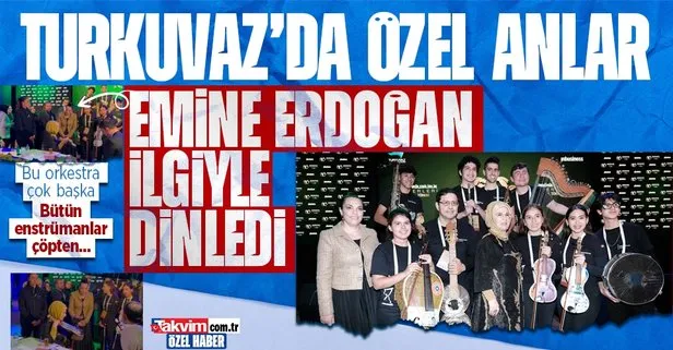 Turkuvaz Medya’daki ’Sürdürülebilir Yüzyıl Zirvesi’nden çok özel görüntüler: Emine Erdoğan ilgiyle dinledi... İşte Cateura orkestrası