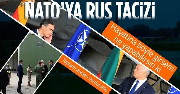 NATO üssündeki toplantı, hava sahasına giren Rus savaş uçakları yüzünden aniden durduruldu