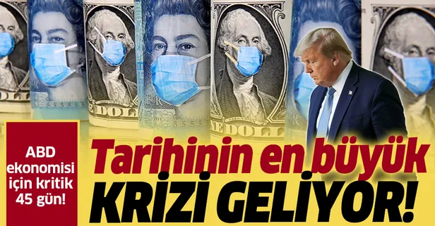 Koronavirüs ABD ekonomisini yerle bir etti! Tarihinin en büyük ekonomik krizi!