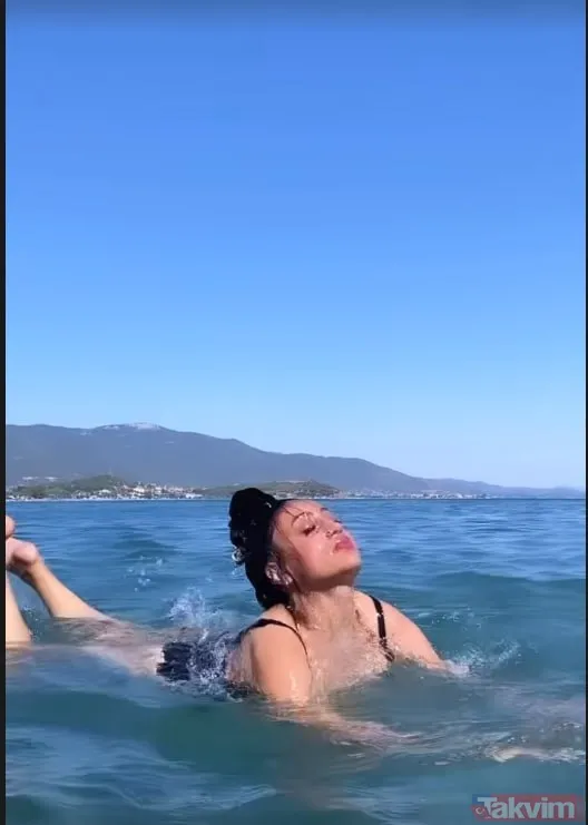 Kalça dansıyla ünlenen Solmaz Çiros denizde ters takla attı! Mayolu Solmaz’ın son halini gören inanamadı! “Hani zayıflamıştı...” - 7