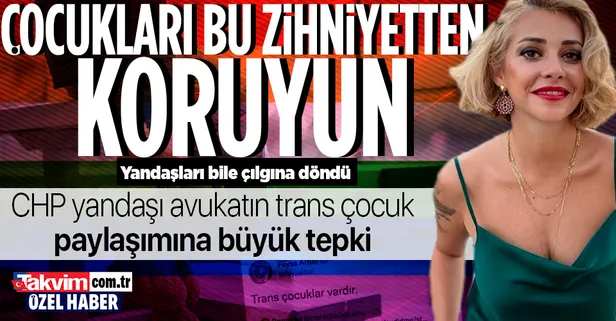 Çocukları LGBTİ'ye alet eden CHP yandaşı avukat Feyza Altun'a sert tepki: İstismarcı yaklaşımlar çocuklardan uzak dursun