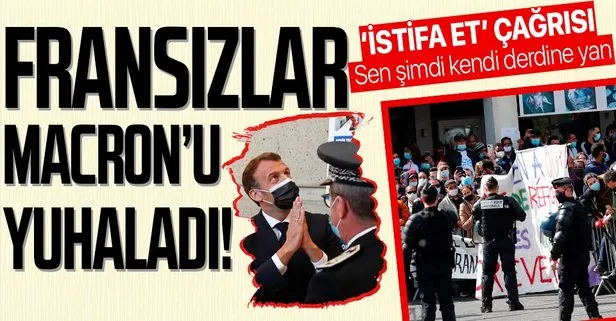 Macron'un istifası istendi!