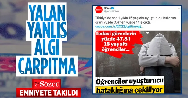 Emniyetten Sözcü'nün 'Öğrenciler uyuşturucu bataklığına çekiliyor' haberine yalanlama!