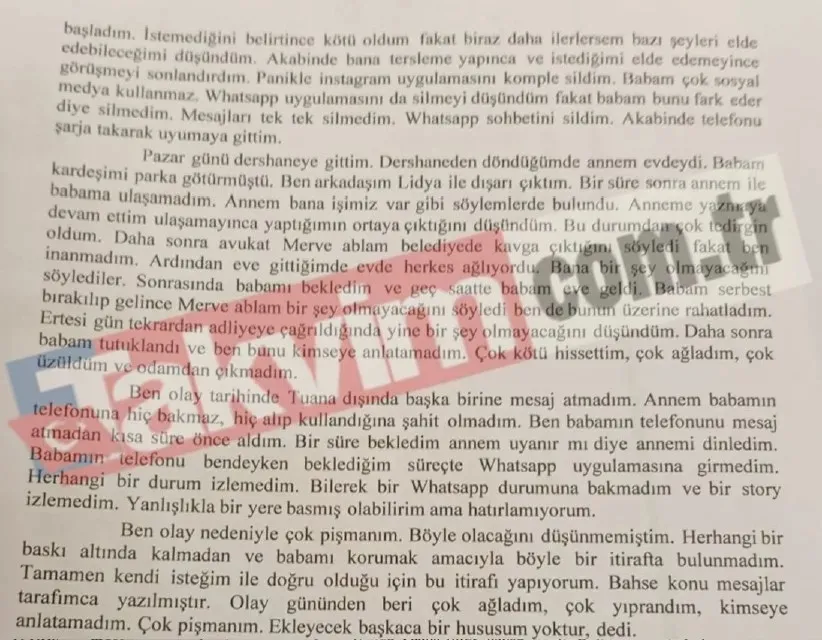 Tuana Elif davasında Hasbi Dede’ye 1 yıl 6 ay hapis cezası! Kızının telefonundan çıkan not dosyaya girdi: Ben yaşamak istemiyorum-8