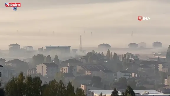 Yüksekova’da sisle gelen doğal güzellik
