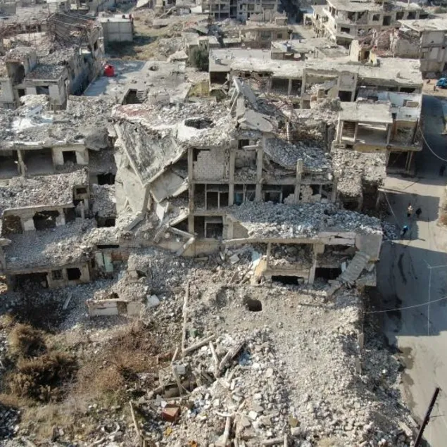 Esad’ın bıraktığı enkaz kaldırılıyor