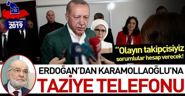 Başkan Erdoğan’dan SP lideri Temel Karamollaoğlu’na taziye mesajı