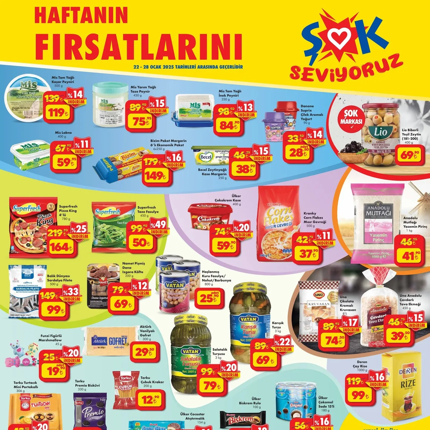 ŞOK aktüel kataloğu 22-28 Ocak indirimi! Çeyiz indirimi başladı