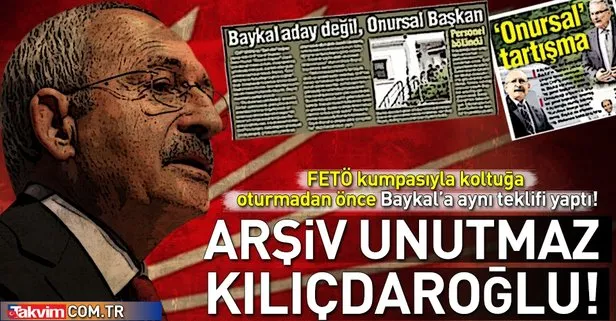 Kılıçdaroğlu 2010 yılında Baykal’a onursal başkanlık teklif etmiş