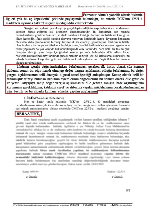 turgev-yonetim-kurulu-baskani-fatmanur-altuna-hakaret-eden-nazan-demire-beraat-1617219311086.jpg Fatmanur Altun’a "İslam’la ilgileri yok bu aç köpeklerin" şeklinde hakaret eden Nazan Demir'e beraat!-4