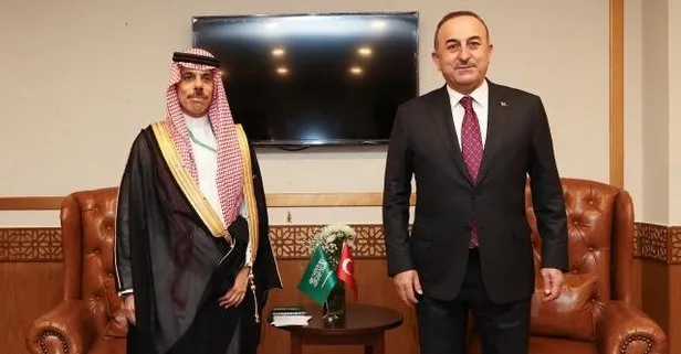 Dışişleri Bakanı Mevlüt Çavuşoğlu, Suudi mevkidaşı Farhan ile görüştü