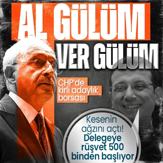 CHPli İstanbul Büyükşehir Belediye Başkanı Ekrem İmamoğlu kesenin ağzını açtı! CHPde delege borsası: Rüşvet çarkı ifşalandı