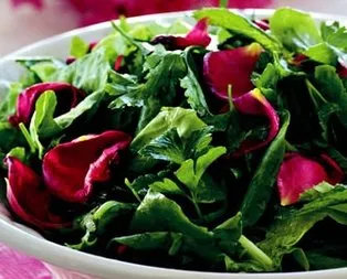 Gül Yapraklı Kıvırcık Salatası Tarifi