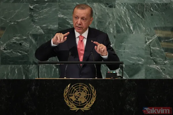 Başkan Erdoğan BM kürsüsünden karelerle gösterdi... Bebek katili Yunanistan - 16