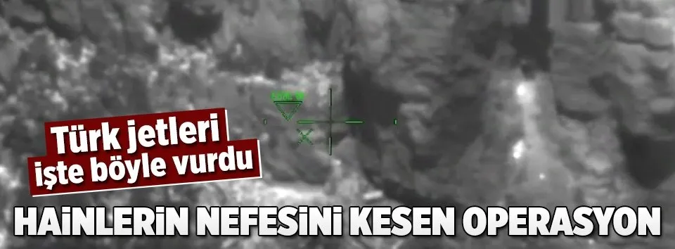 Türk jetleri Irak’ın kuzeyini vurdu