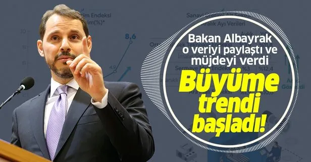 Berat Albayrak’tan flaş açıklama: Büyüme trendi başladı