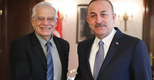Dışişleri Bakanı Mevlüt Çavuşoğlu, Josep Borrell ile görüştü