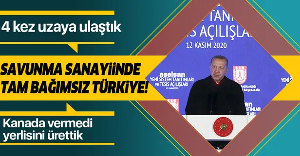 Başkan Erdoğan'dan ASELSAN Yeni Sistem Tanıtımları ve Tesis Açılışları Töreni'nde önemli açıklamalar