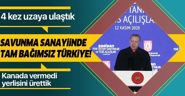 Başkan Erdoğan’dan ASELSAN Yeni Sistem Tanıtımları ve Tesis Açılışları Töreni’nde önemli açıklamalar