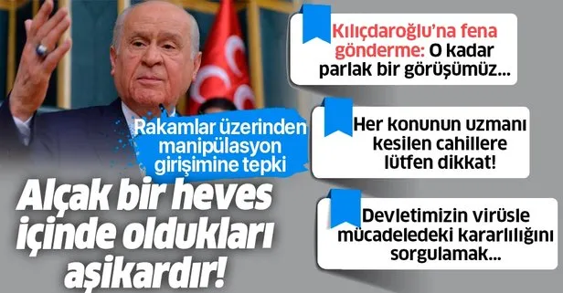 Bahçeli'den koronavirüs uyarısı!