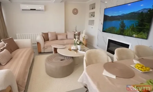 Televizyonun Altındaki Şömine De Dikkat Çekti.